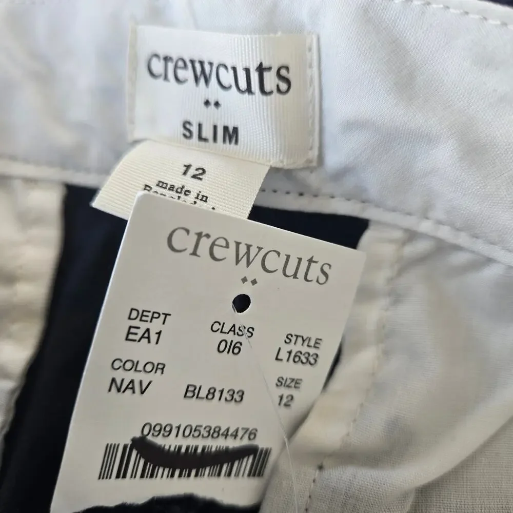 J. Crew Crewcuts Boys' Slim Pant in Flex Chino Size 12 NWT